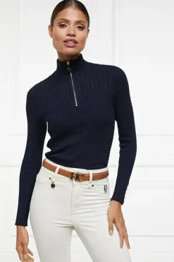 Ava Half Zip Knit