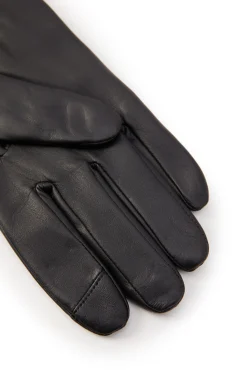 Contrast Leather Gloves