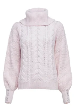 Corded Roll Neck Knit