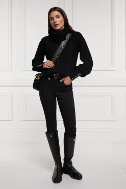 Corded Roll Neck Knit
