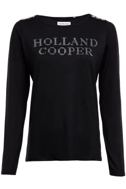 Diamante Long Sleeve Crew Neck Tee