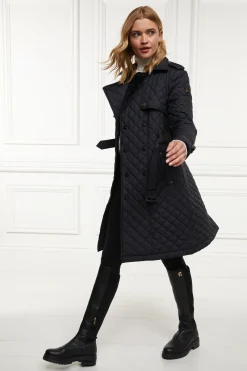 Grayson Quilted Trench Coat