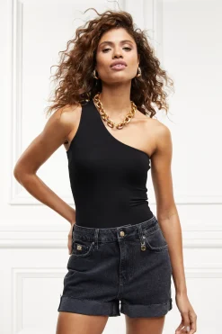 High Rise Denim Short