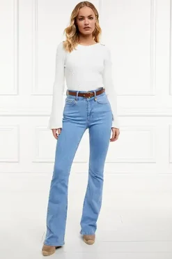 High Rise Flared Jean