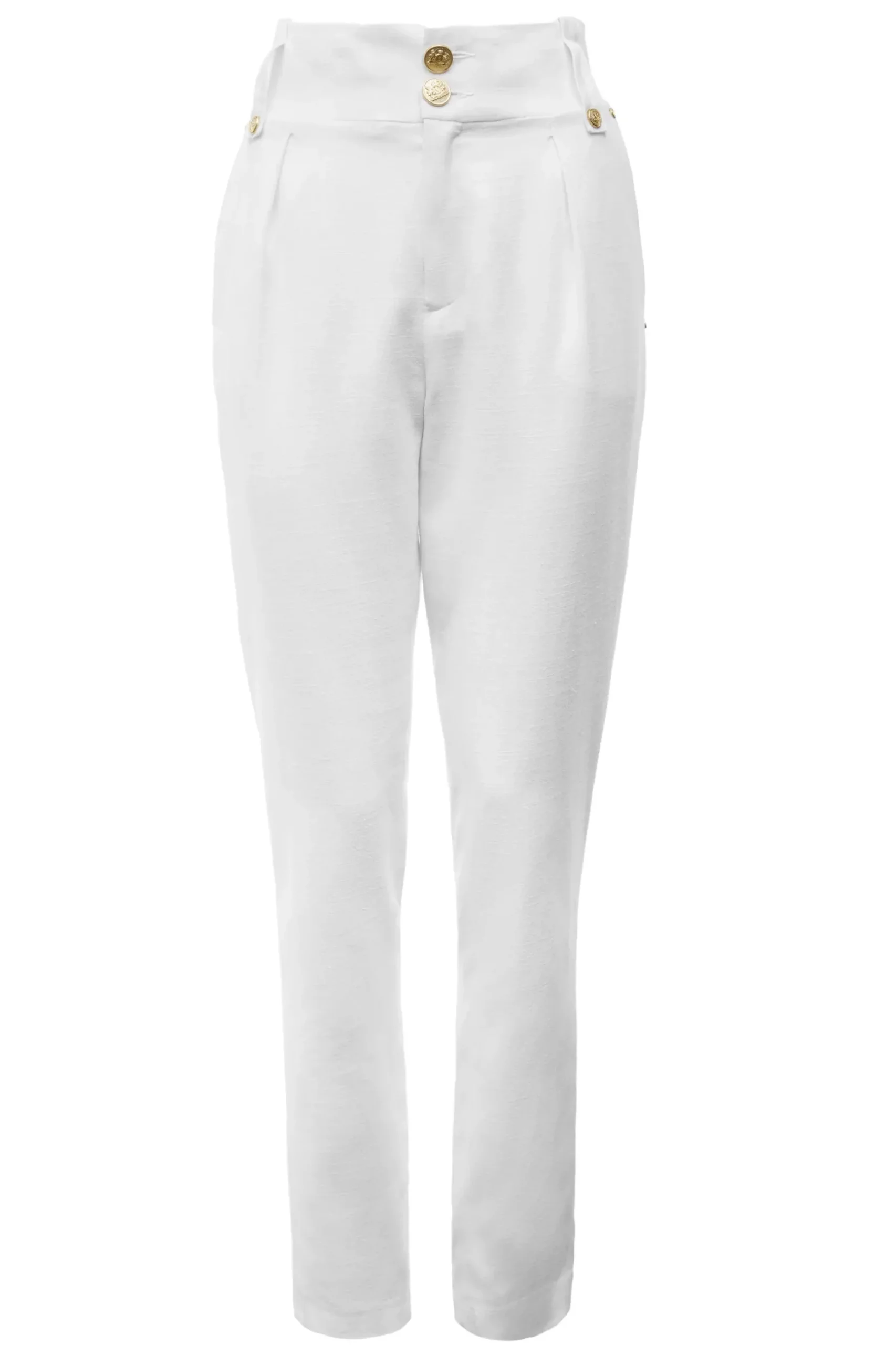 High Waisted Peg Trouser