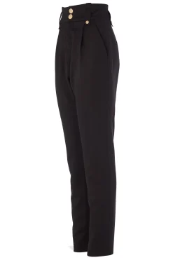 High Waisted Peg Trouser
