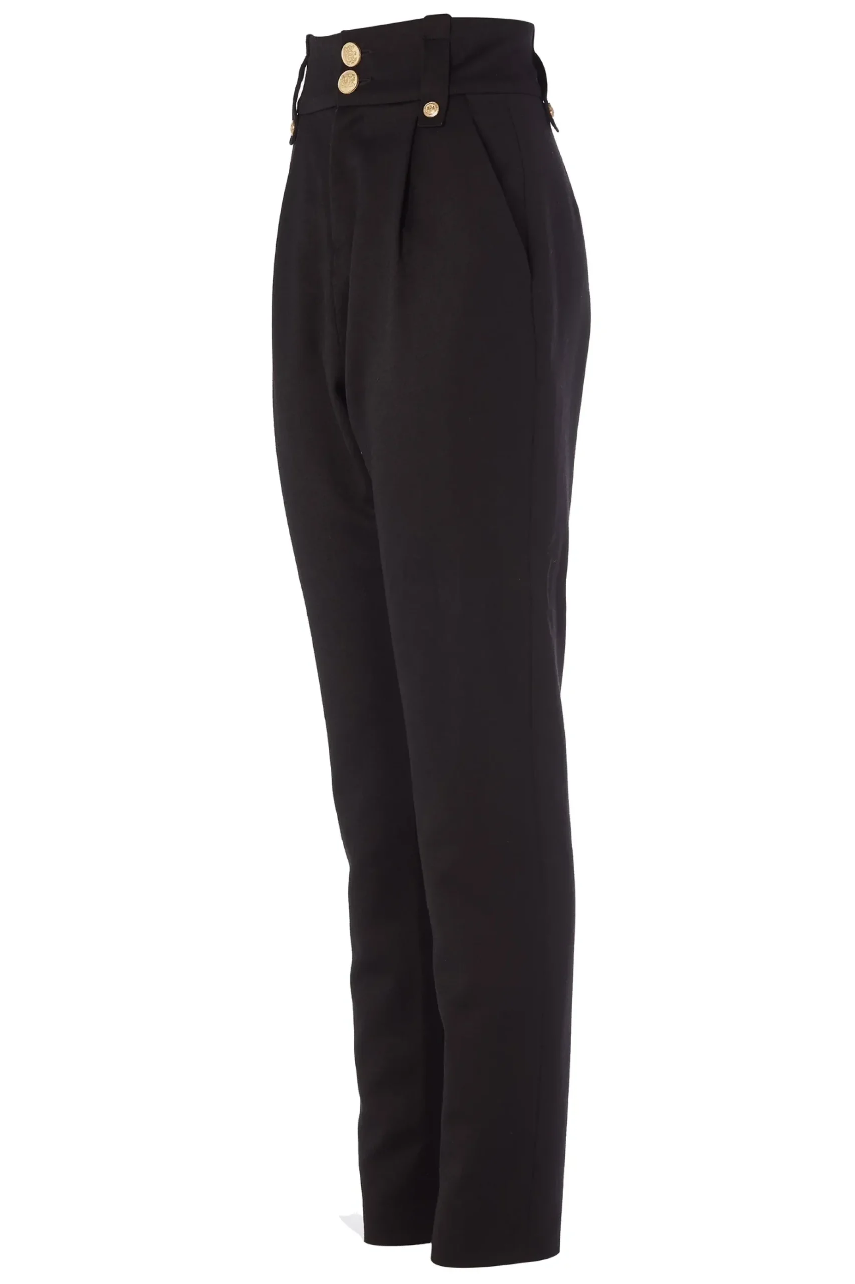 High Waisted Peg Trouser