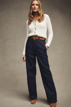 High Waisted Straight Jean