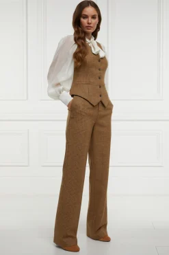 High Waisted Straight Trouser