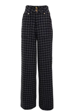 High Waisted Straight Trouser