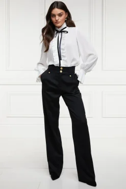 High Waisted Straight Trouser