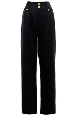 High Waisted Straight Trouser