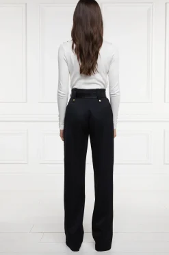 High Waisted Straight Trouser
