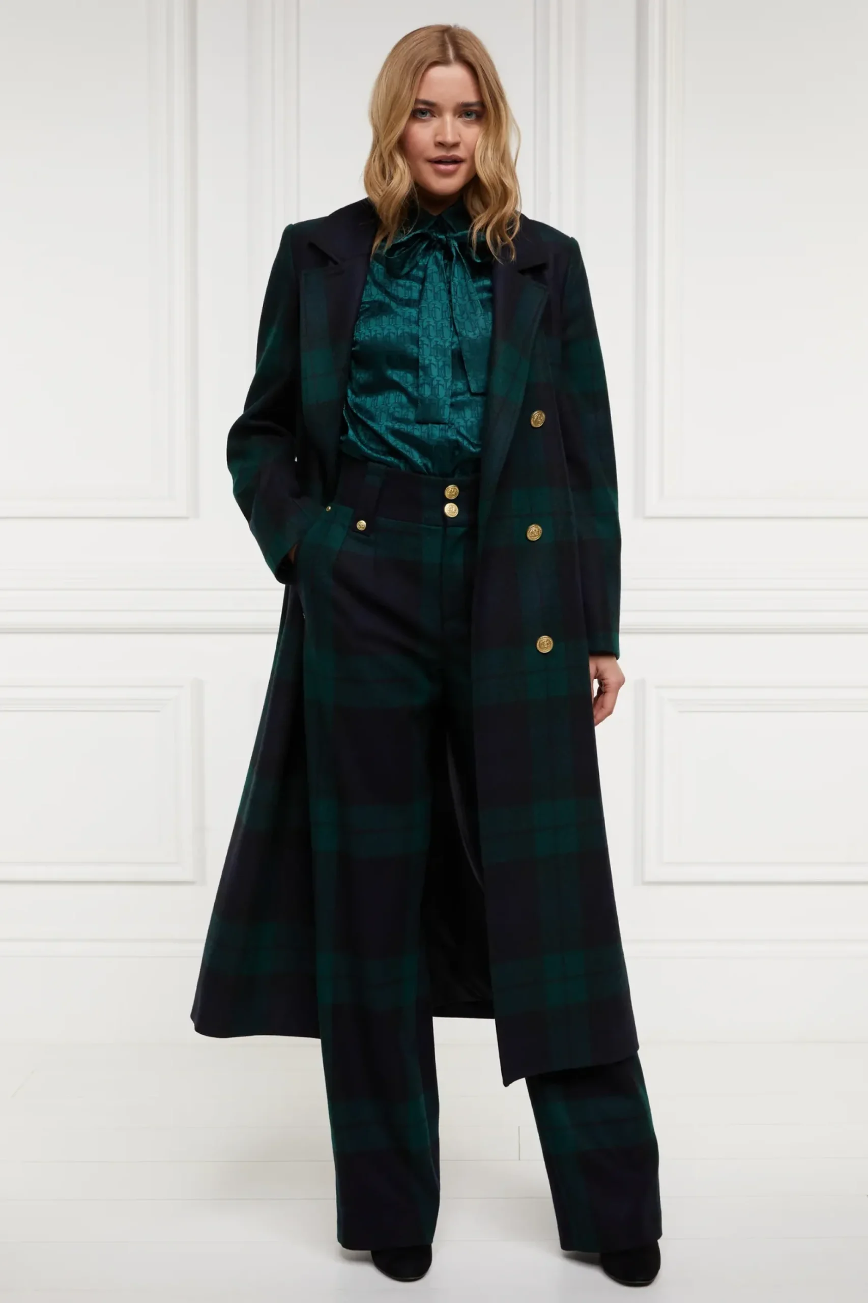 High Waisted Straight Trouser