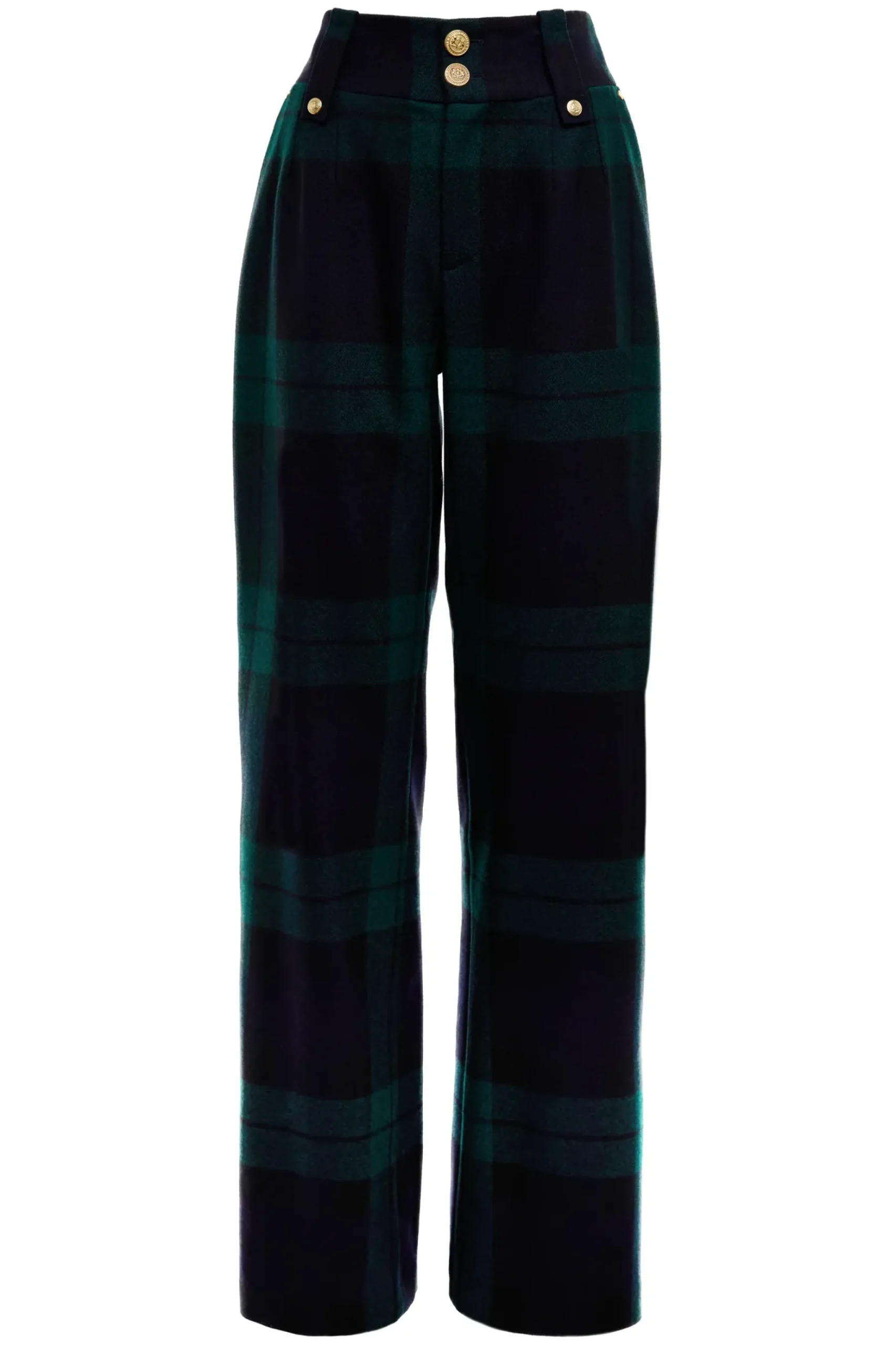 High Waisted Straight Trouser