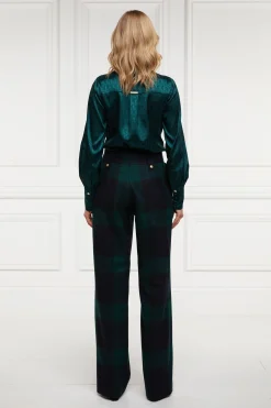 High Waisted Straight Trouser