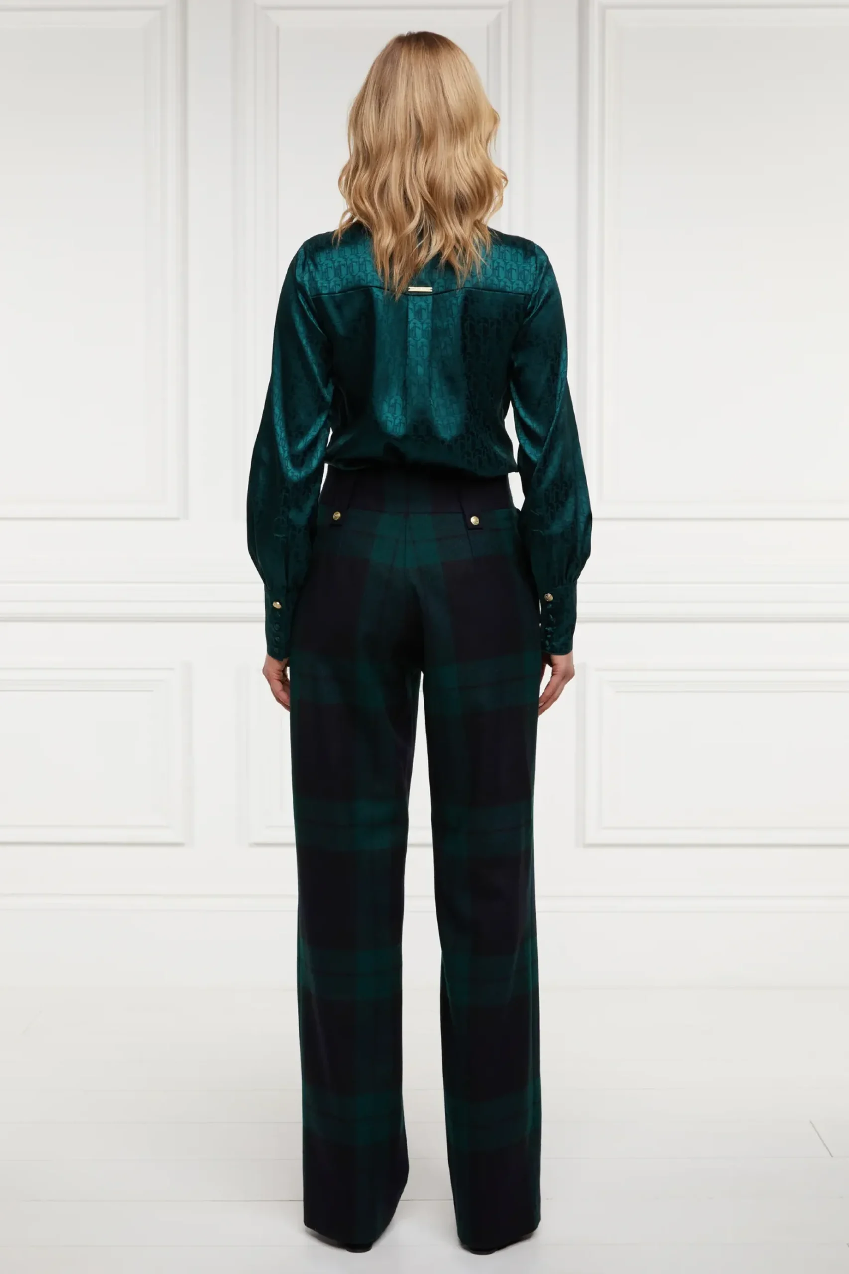 High Waisted Straight Trouser