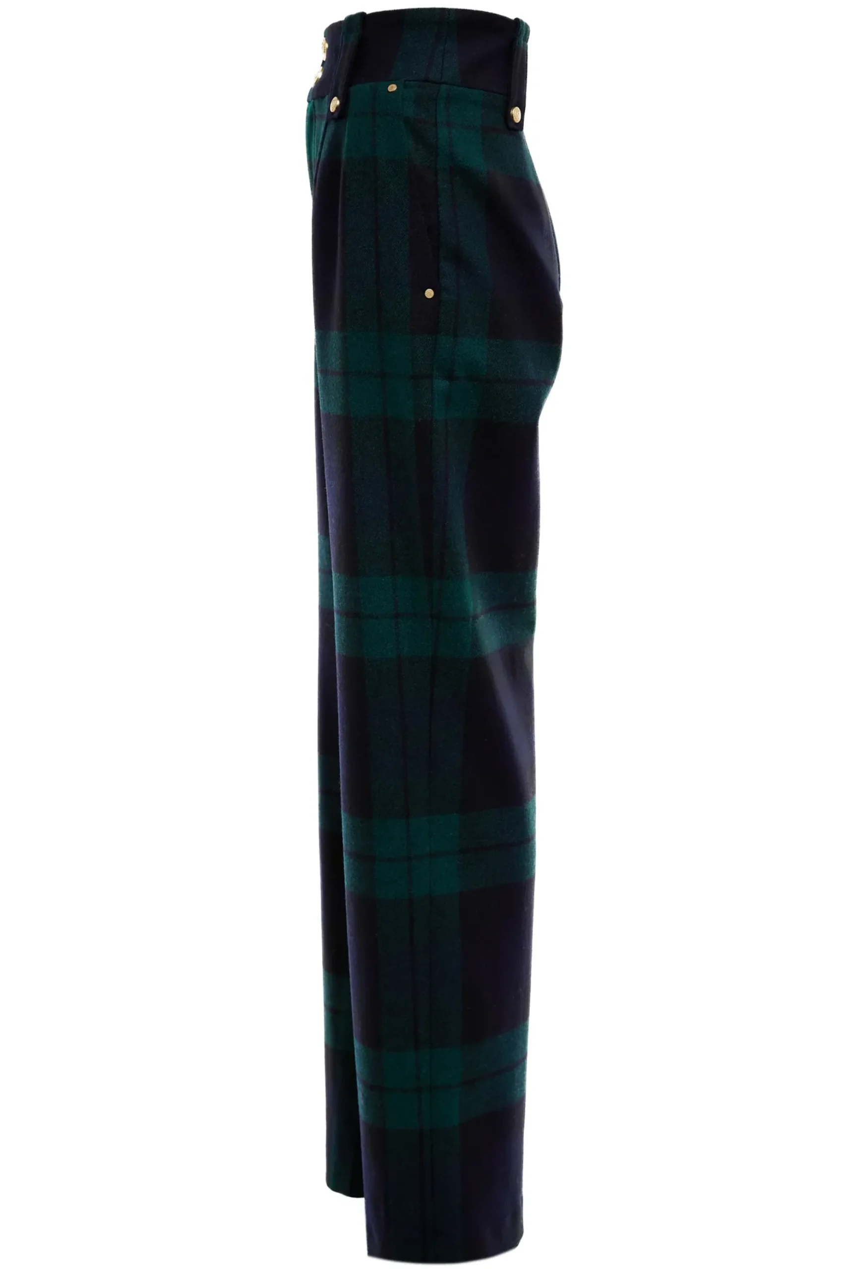 High Waisted Straight Trouser