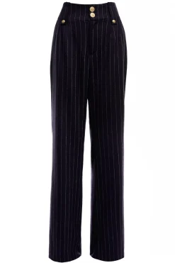 High Waisted Straight Trouser