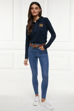 Long Sleeve Crest Polo