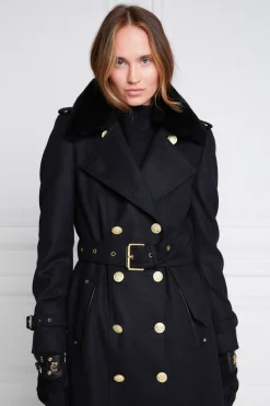 Marlborough Shearling Trench Coat