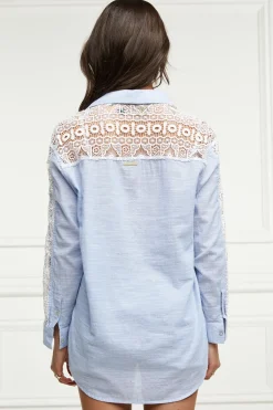 Oversized Cotton Lace Shirt