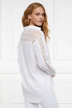 Oversized Cotton Lace Shirt