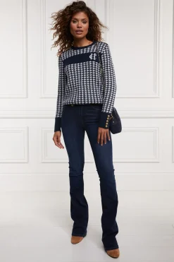 Panel Crew Neck Knit