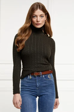 Seattle Roll Neck Cable Knit
