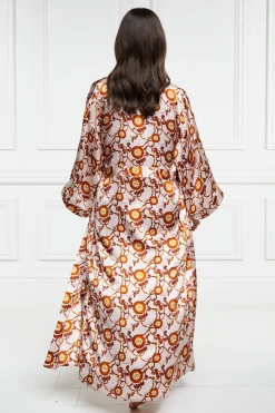 Silk Full Length Dressing Gown