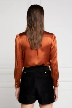 Silk V-Neck Blouse