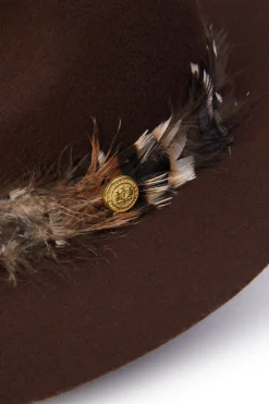 Trilby Hat Iridescent Feather Band